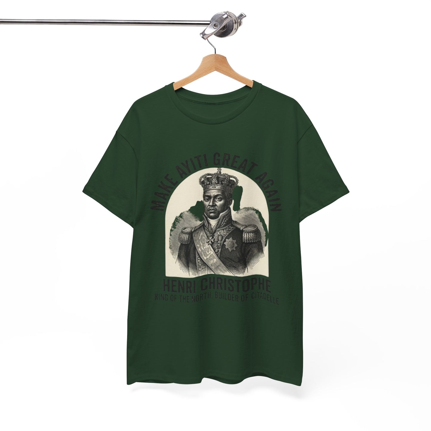 Henri Christophe portrait Make Ayiti Great Again T-Shirt | Haitian history tee