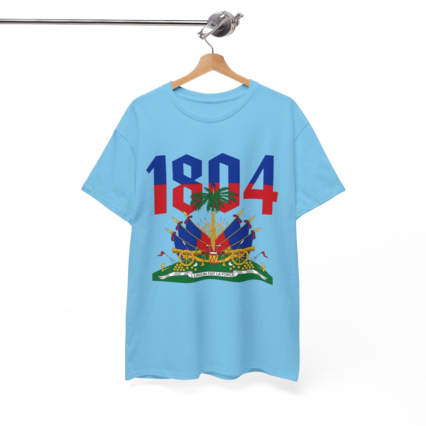 1804 Haitian Coat of Arms Tee | Neg Lakay Portrait Tee, Haitian Heritage Shirt