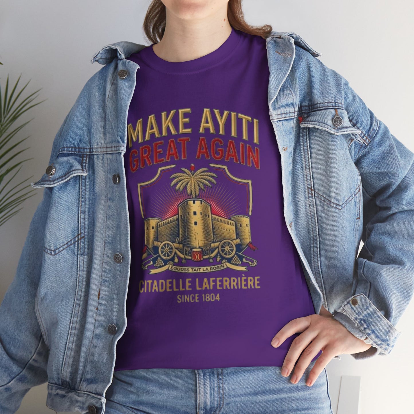 Make Ayiti Great Again T-Shirt | Citadelle Laferrière Haiti design