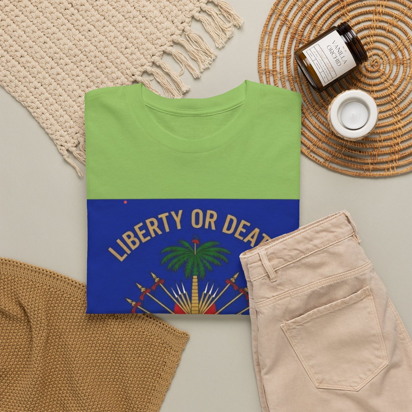 Make Ayiti Great Again T-Shirt | Haitian Flag Coat of Arms, Liberty or Death