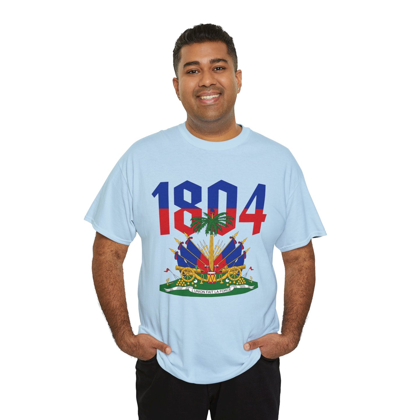 1804 Haitian Coat of Arms Tee | Neg Lakay Portrait Tee, Haitian Heritage Shirt