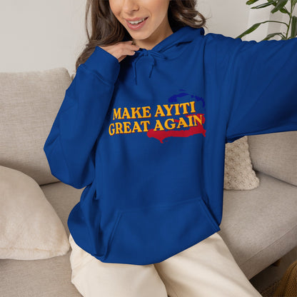 Hoodie - Make Ayiti Great Again / Neg Lakay Haitian Pride Pullover