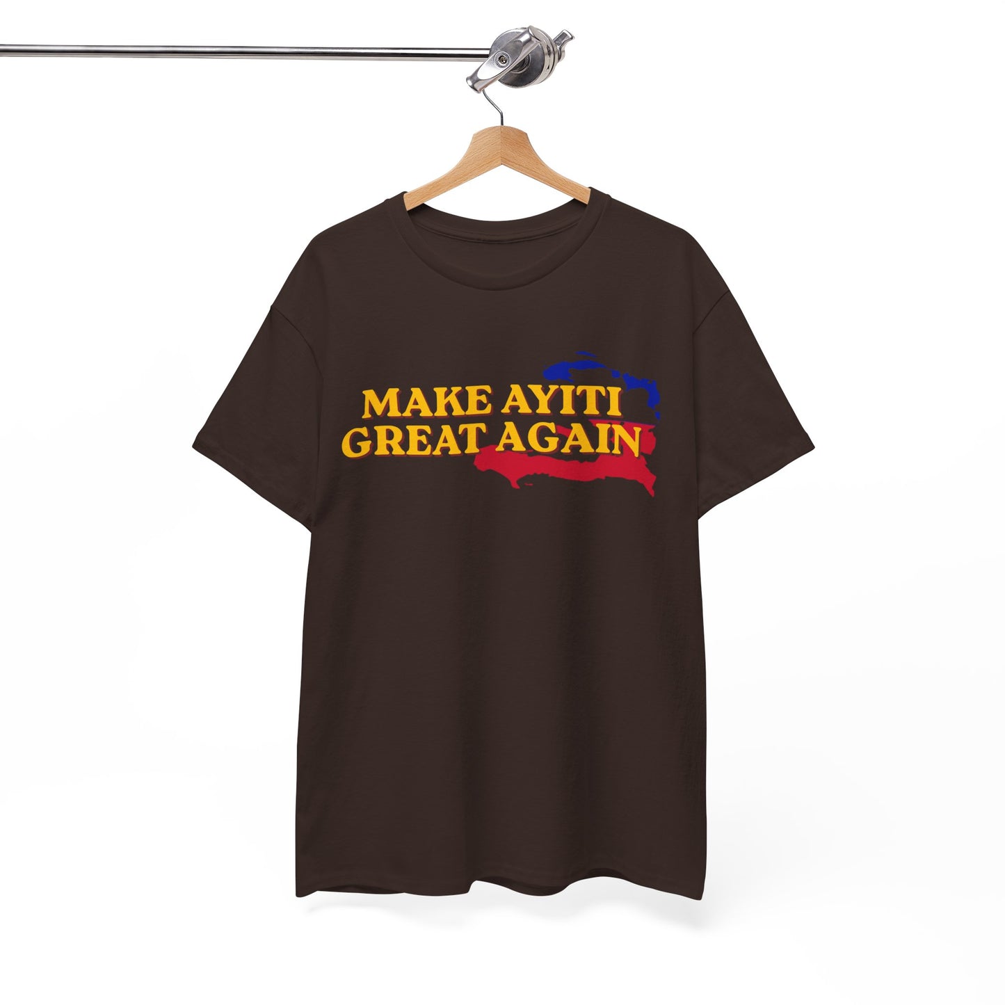 Make Ayiti Great Again T-Shirt | Haiti Flag Map Tee