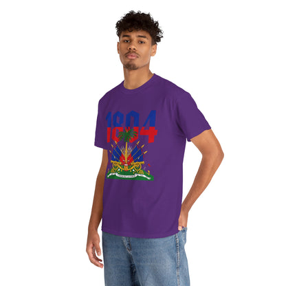 1804 Haitian Coat of Arms Tee | Neg Lakay Portrait Tee, Haitian Heritage Shirt