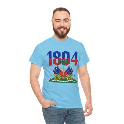 1804 Haitian Coat of Arms Tee | Neg Lakay Portrait Tee, Haitian Heritage Shirt
