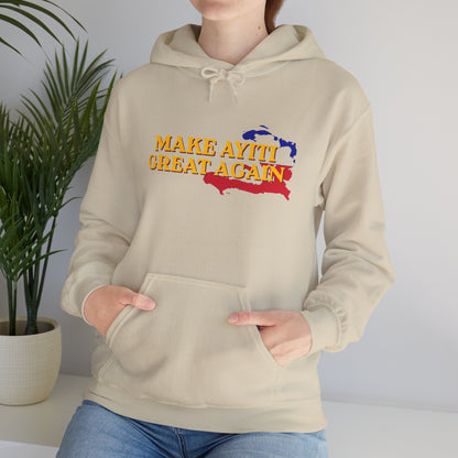 Hoodie - Make Ayiti Great Again / Neg Lakay Haitian Pride Pullover