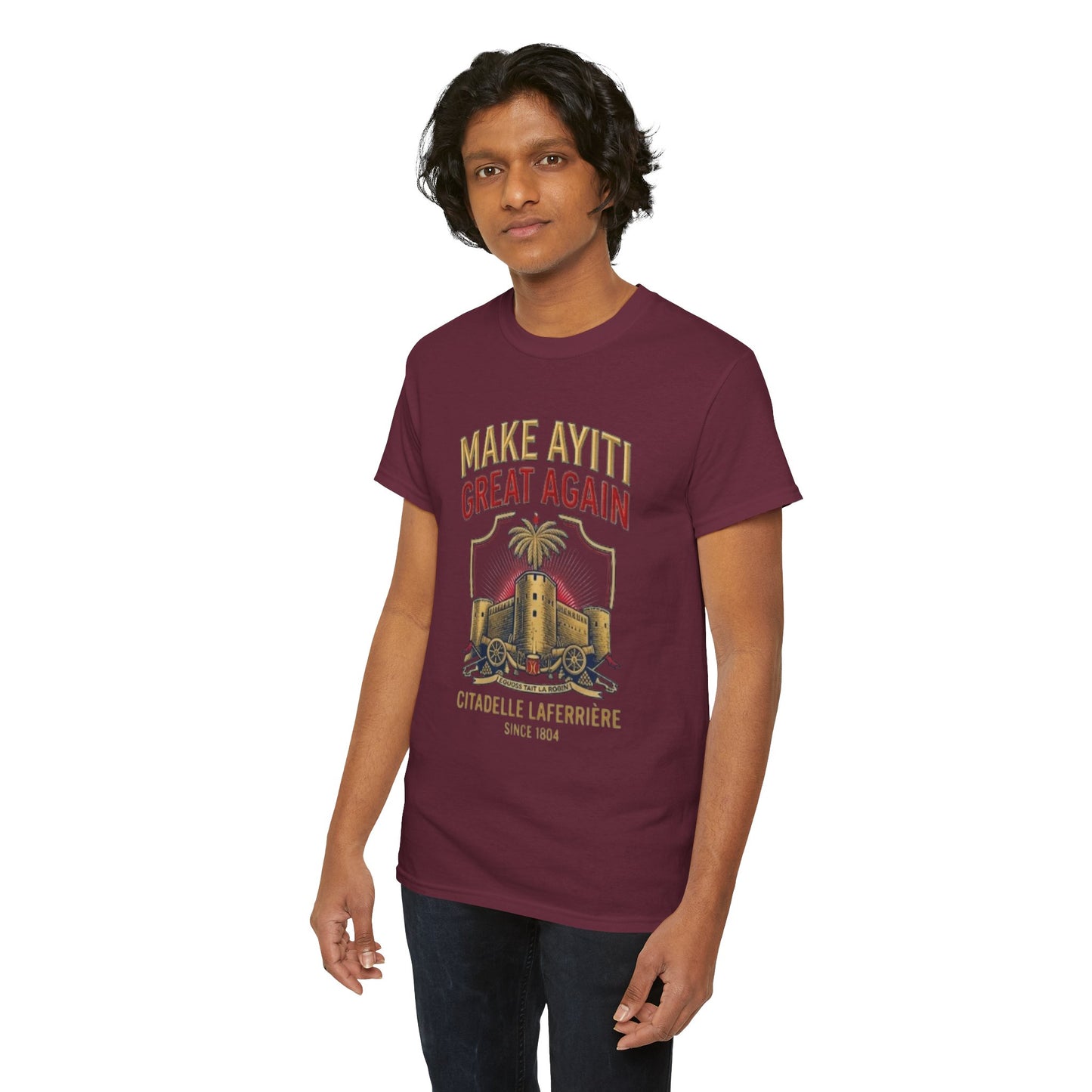 Make Ayiti Great Again T-Shirt | Citadelle Laferrière Haiti design