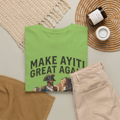 Make Ayiti Great Again T-Shirt | Toussaint Louverture Horse Illustration