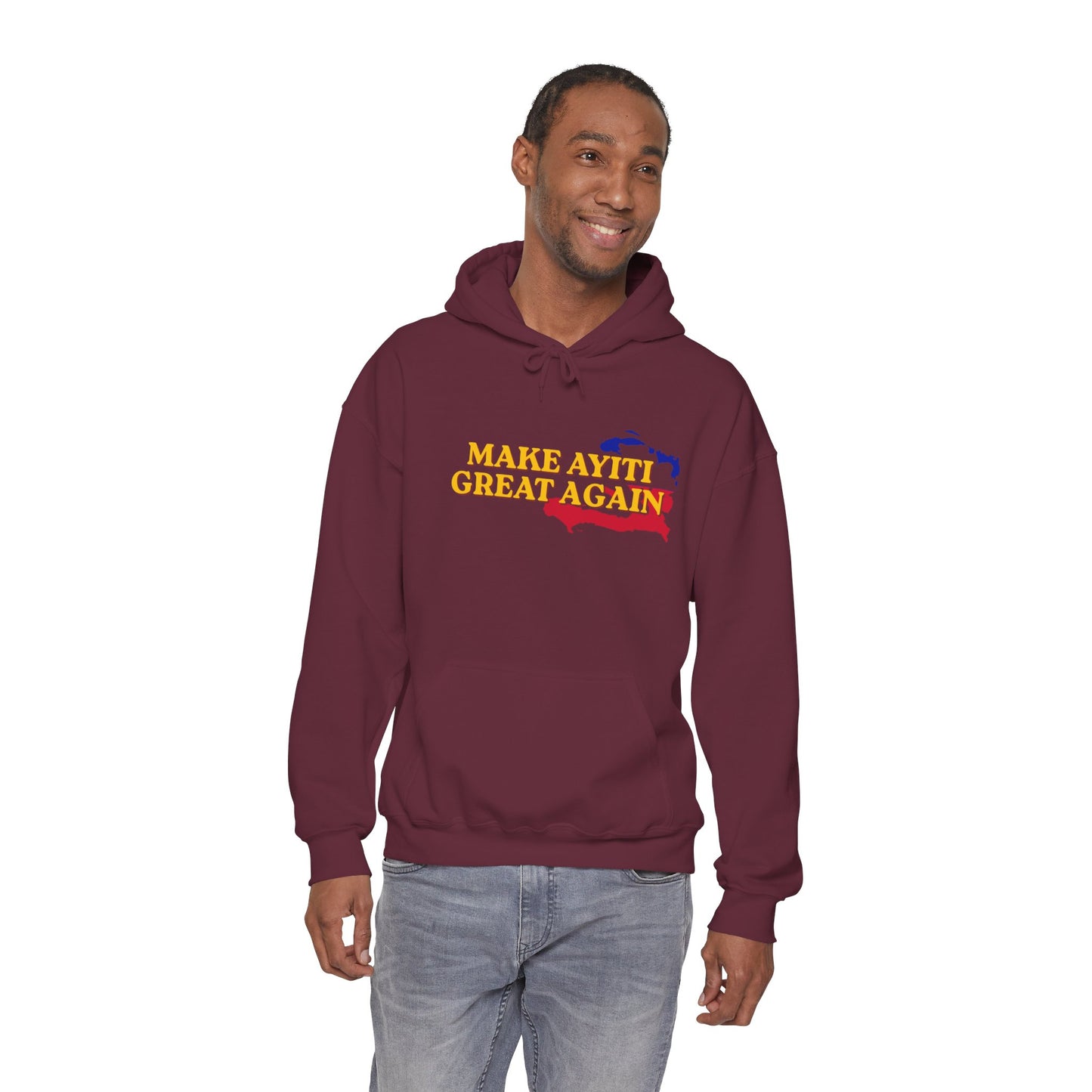 Hoodie - Make Ayiti Great Again / Neg Lakay Haitian Pride Pullover