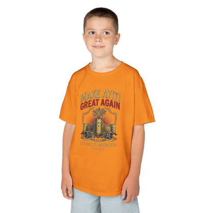 Make Ayiti Great Again kids T-Shirt | Citadelle Laferrière illustration