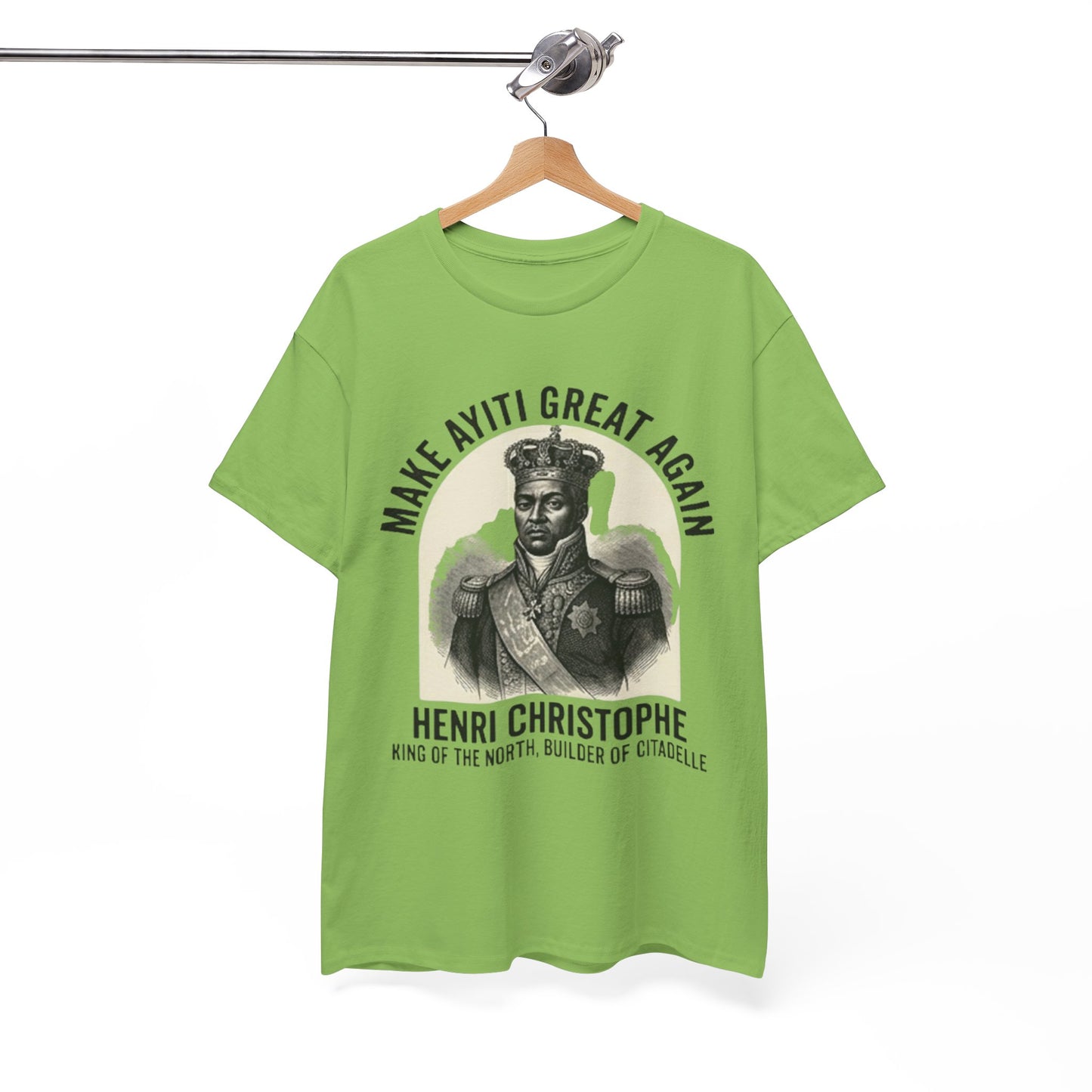 Henri Christophe portrait Make Ayiti Great Again T-Shirt | Haitian history tee