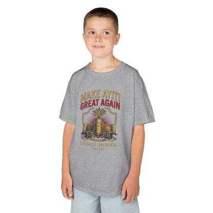 Make Ayiti Great Again kids T-Shirt | Citadelle Laferrière illustration