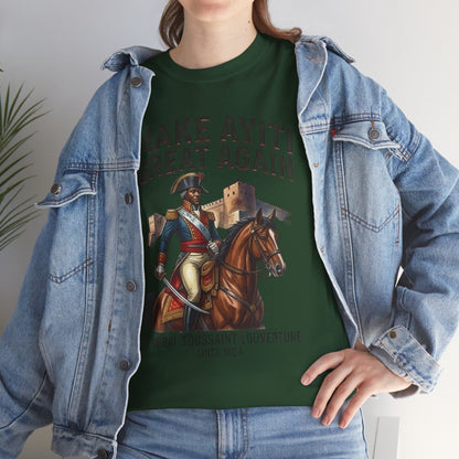 Make Ayiti Great Again T-Shirt | Toussaint Louverture Horse Illustration