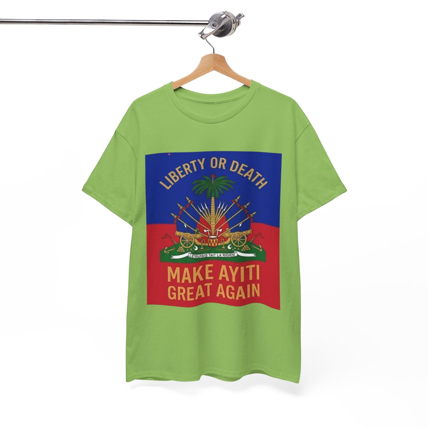 Make Ayiti Great Again T-Shirt | Haitian Flag Coat of Arms, Liberty or Death