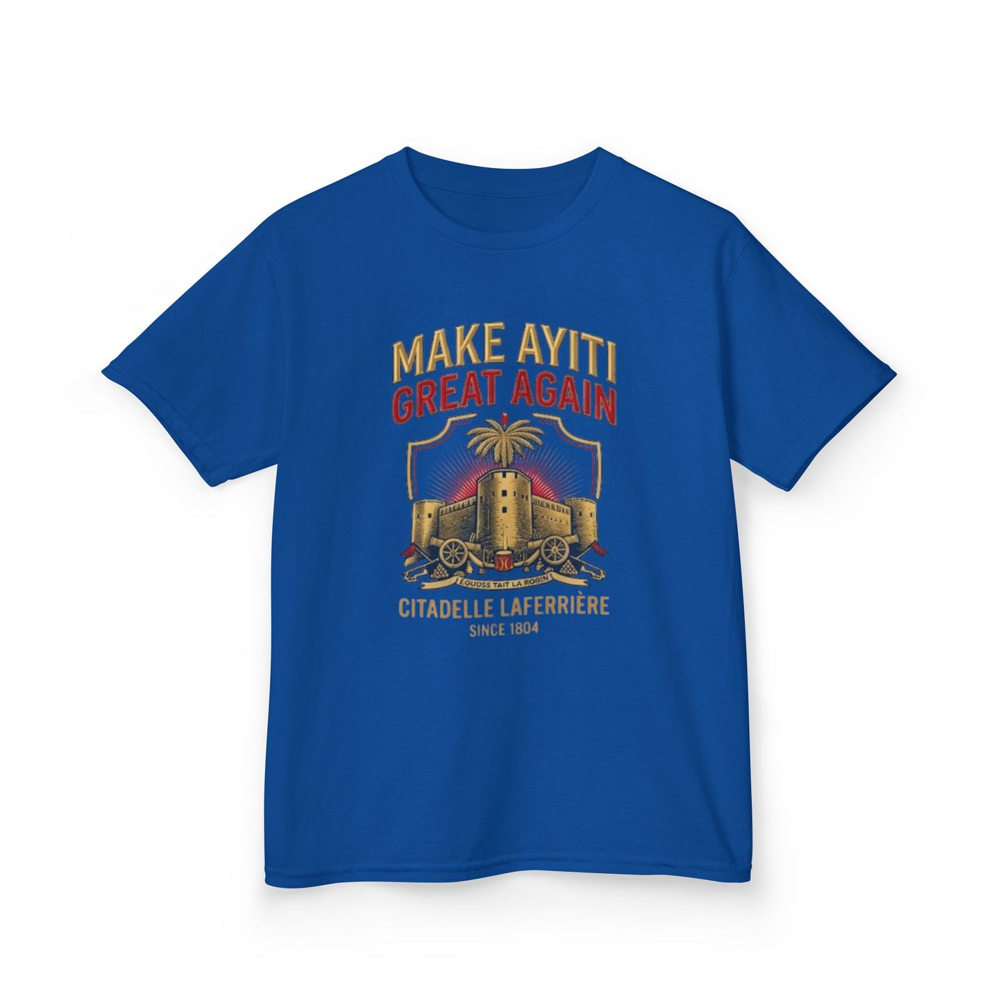 Make Ayiti Great Again kids T-Shirt | Citadelle Laferrière illustration