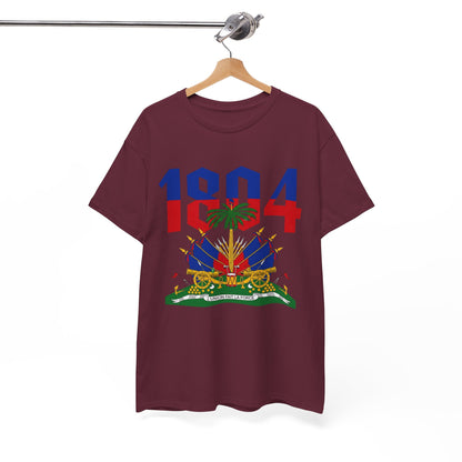 1804 Haitian Coat of Arms Tee | Neg Lakay Portrait Tee, Haitian Heritage Shirt