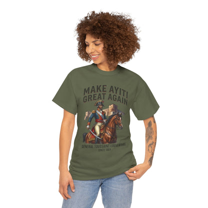 Make Ayiti Great Again T-Shirt | Toussaint Louverture Horse Illustration