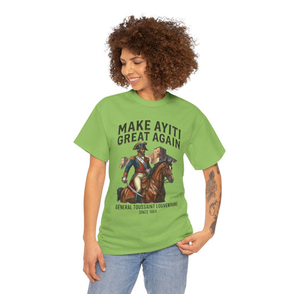Make Ayiti Great Again T-Shirt | Toussaint Louverture Horse Illustration