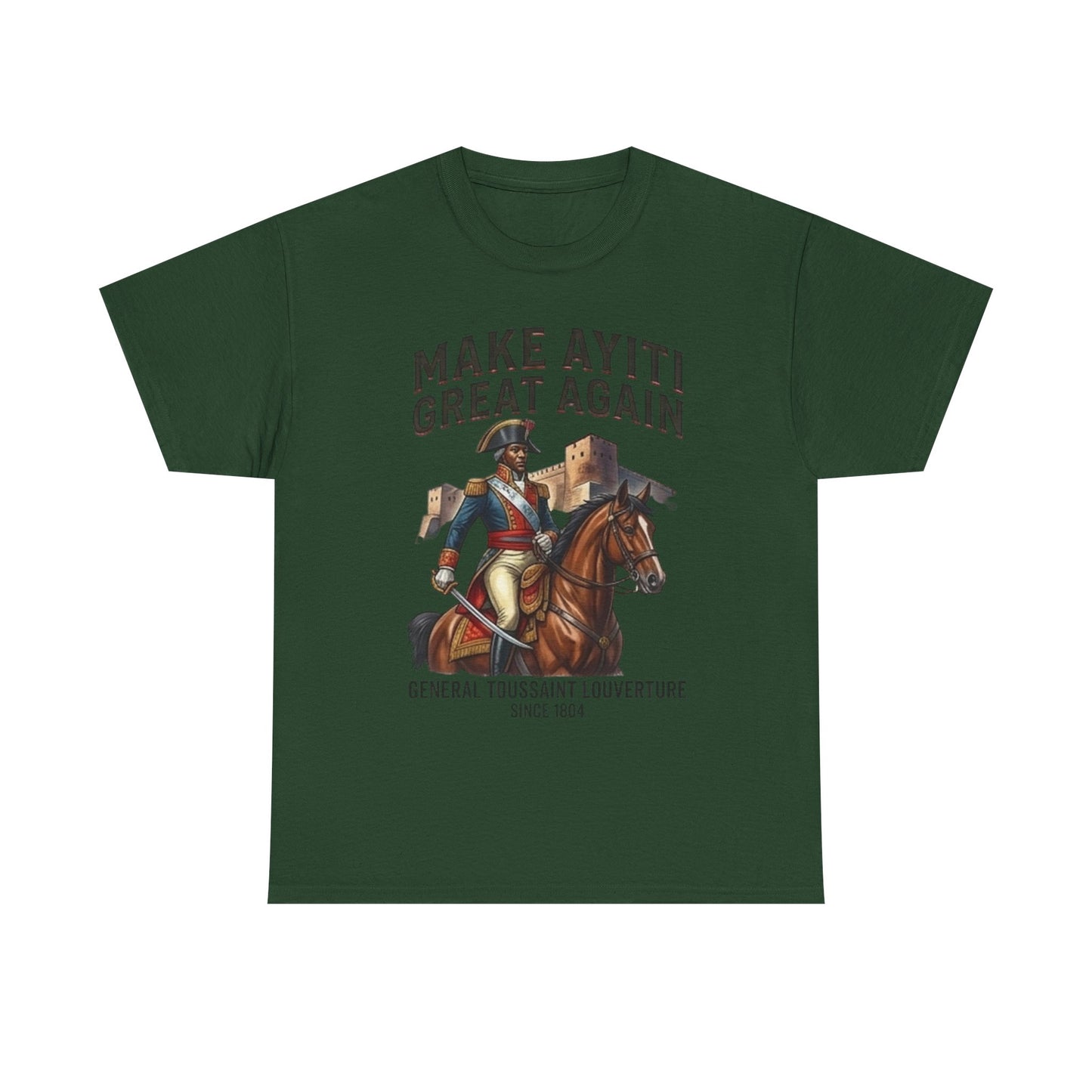 Make Ayiti Great Again T-Shirt | Toussaint Louverture Horse Illustration