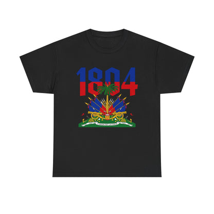 1804 Haitian Coat of Arms Tee | Neg Lakay Portrait Tee, Haitian Heritage Shirt