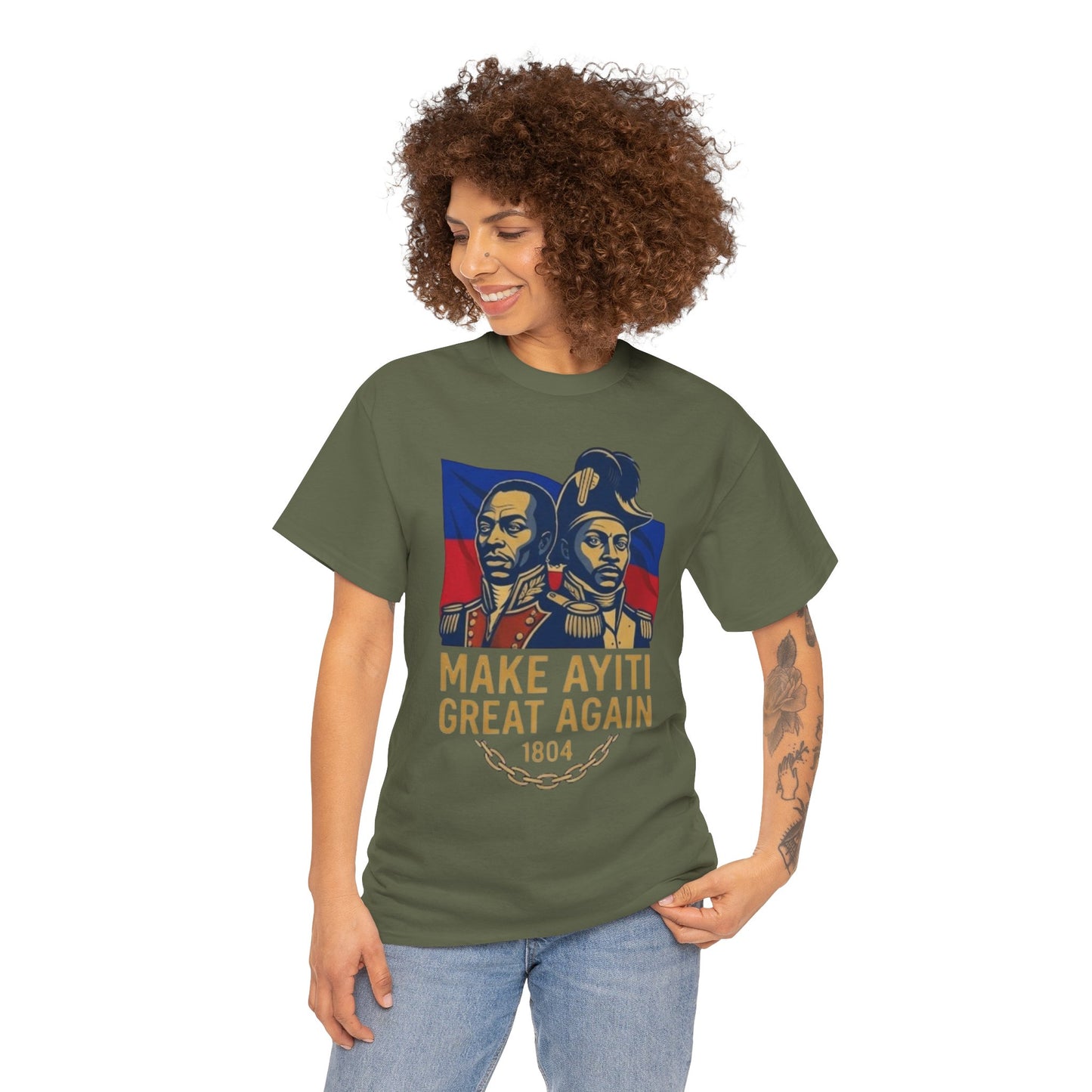Make Ayiti Great Again T-Shirt | Haitian Revolution 1804 Flag Tee