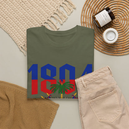1804 Haitian Coat of Arms Tee | Neg Lakay Portrait Tee, Haitian Heritage Shirt