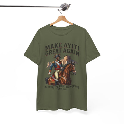 Make Ayiti Great Again T-Shirt | Toussaint Louverture Horse Illustration
