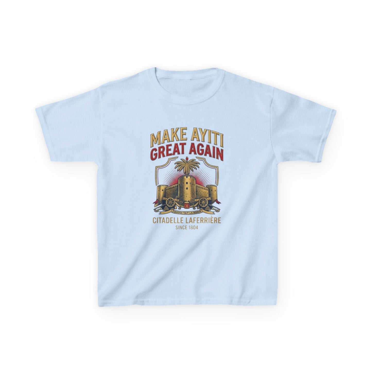 Make Ayiti Great Again kids T-Shirt | Citadelle Laferrière illustration