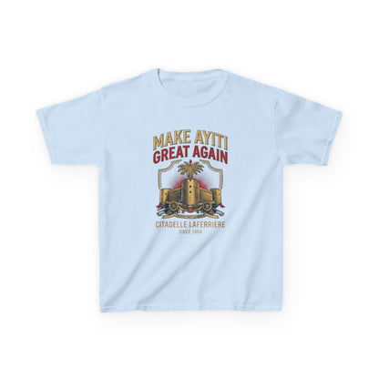Make Ayiti Great Again kids T-Shirt | Citadelle Laferrière illustration