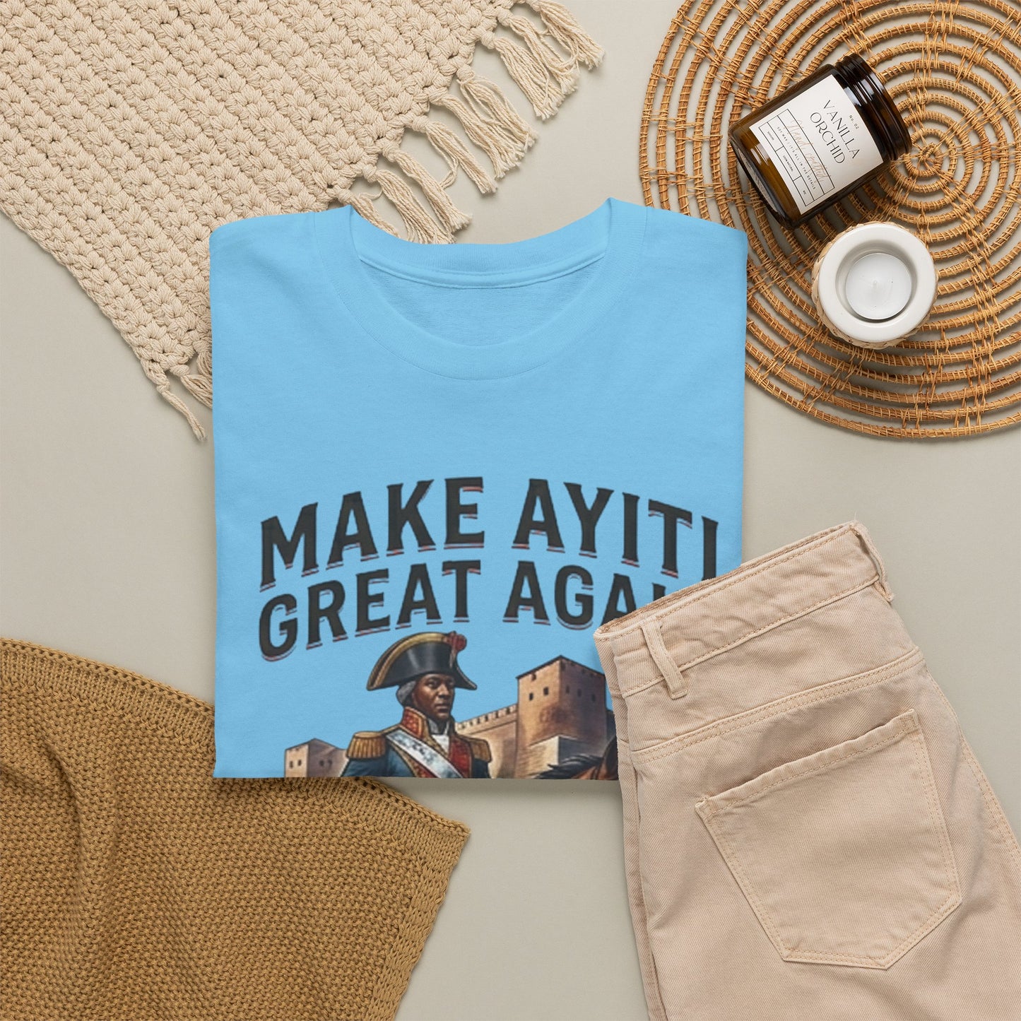 Make Ayiti Great Again T-Shirt | Toussaint Louverture Horse Illustration