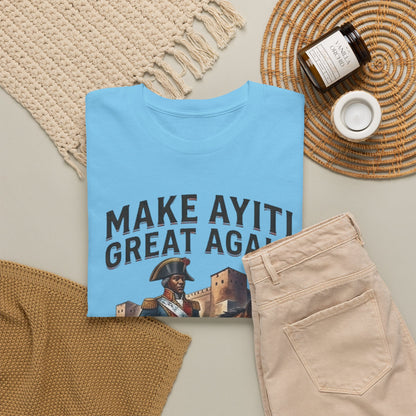 Make Ayiti Great Again T-Shirt | Toussaint Louverture Horse Illustration