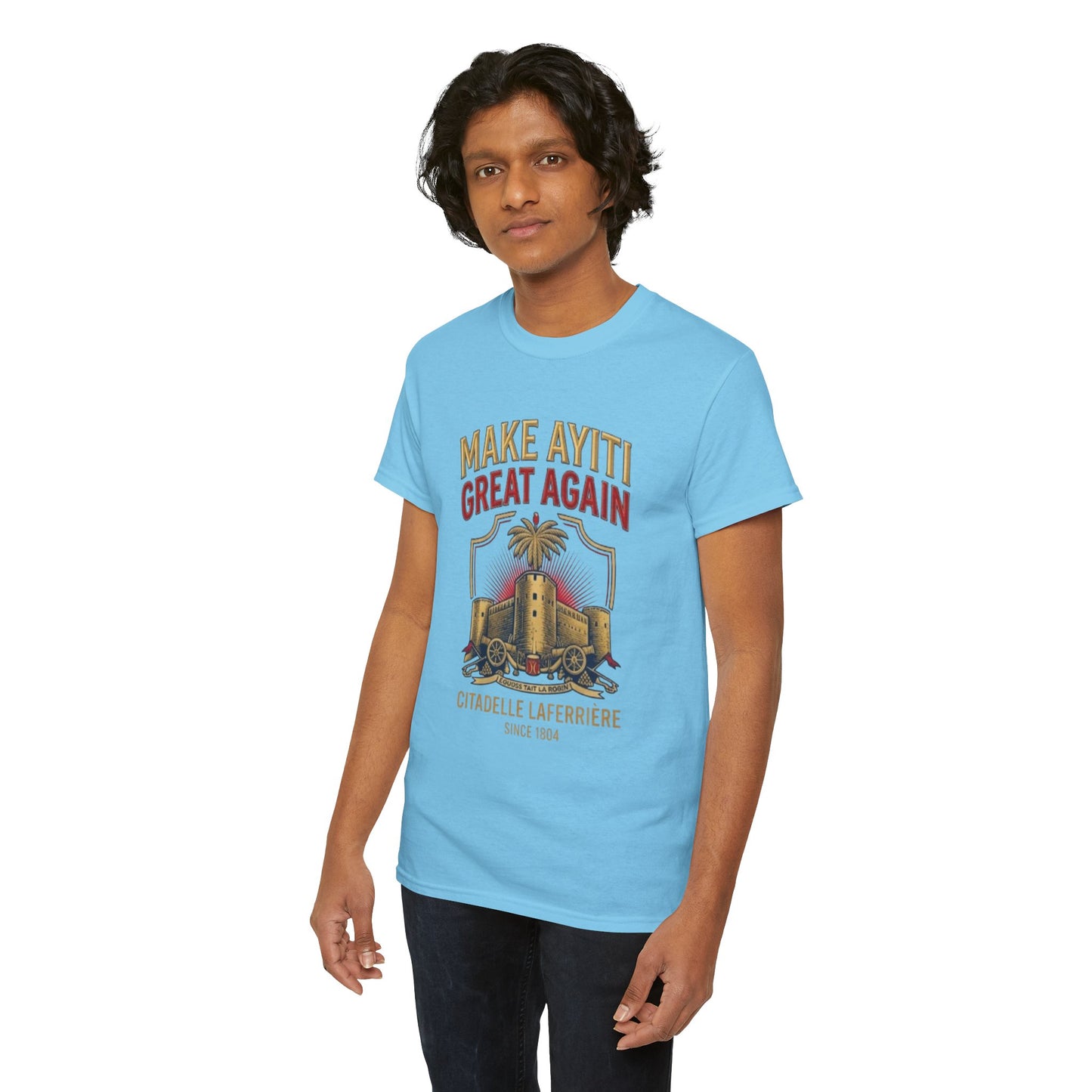 Make Ayiti Great Again T-Shirt | Citadelle Laferrière Haiti design