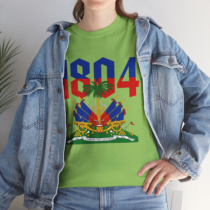 1804 Haitian Coat of Arms Tee | Neg Lakay Portrait Tee, Haitian Heritage Shirt