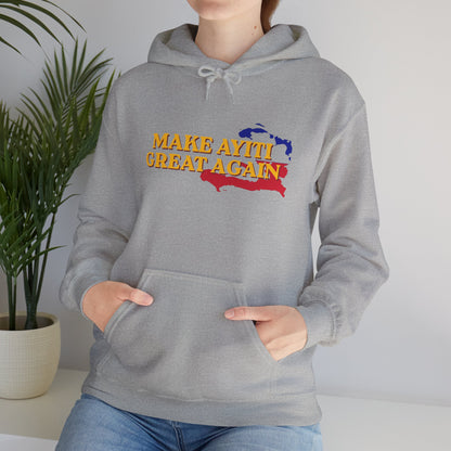 Hoodie - Make Ayiti Great Again / Neg Lakay Haitian Pride Pullover