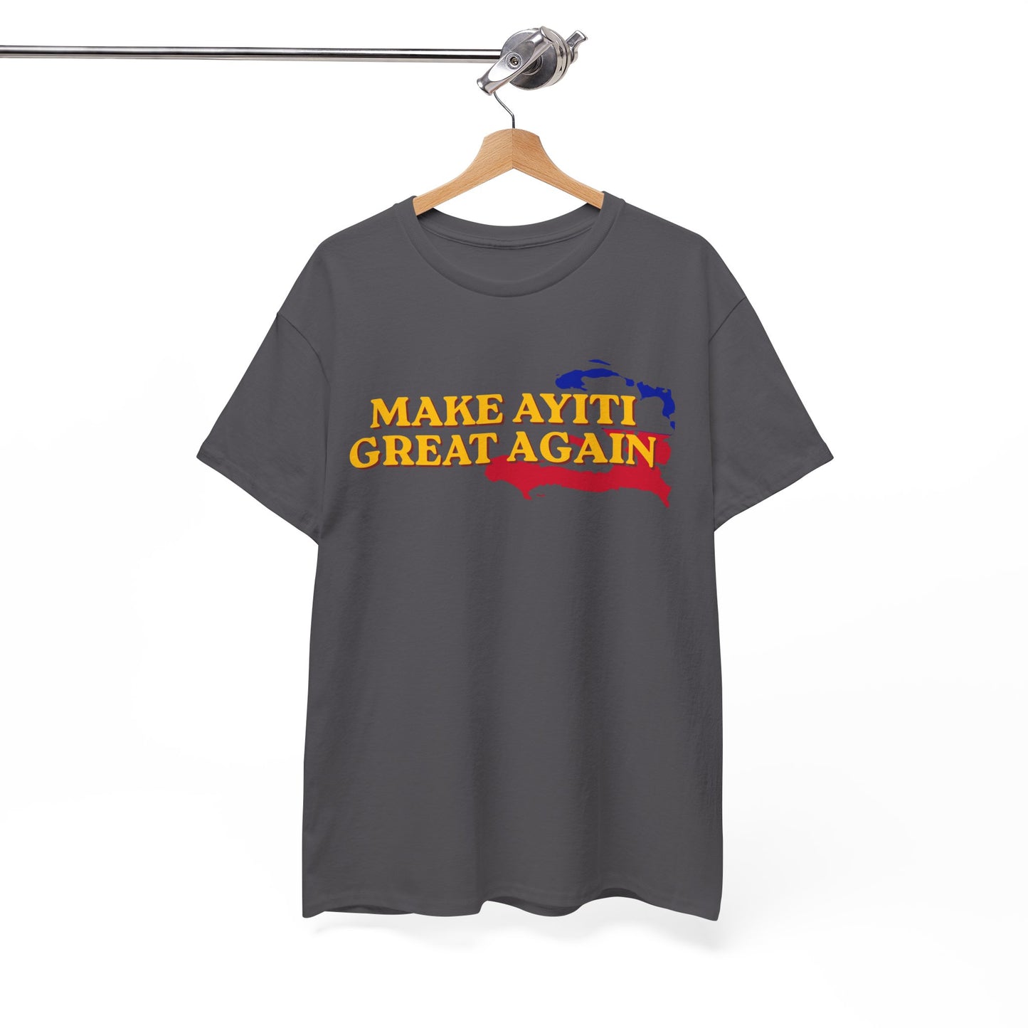 Make Ayiti Great Again T-Shirt | Haiti Flag Map Tee