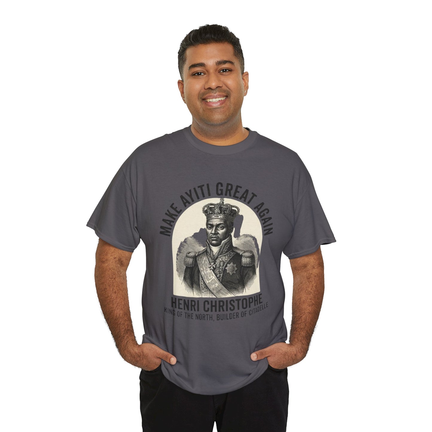 Henri Christophe portrait Make Ayiti Great Again T-Shirt | Haitian history tee