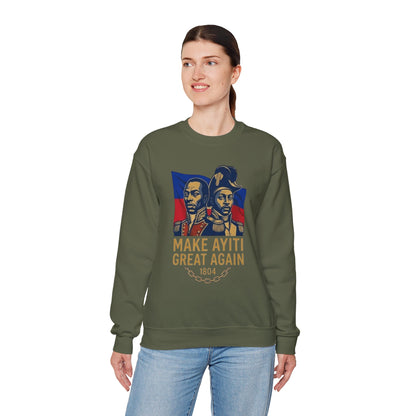 Make Ayiti Great Again sweatshirt | Haitian flag, 1804 independence design