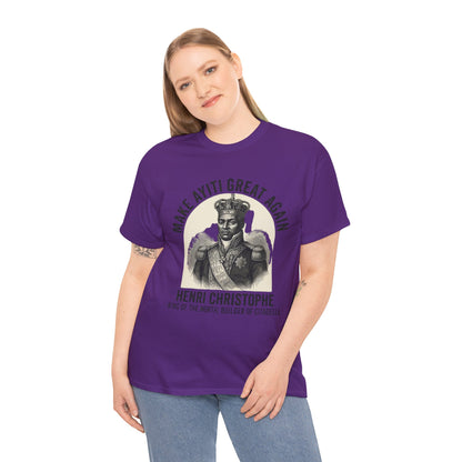 Henri Christophe portrait Make Ayiti Great Again T-Shirt | Haitian history tee