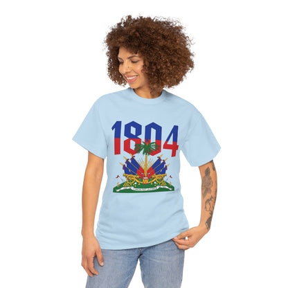 1804 Haitian Coat of Arms Tee | Neg Lakay Portrait Tee, Haitian Heritage Shirt