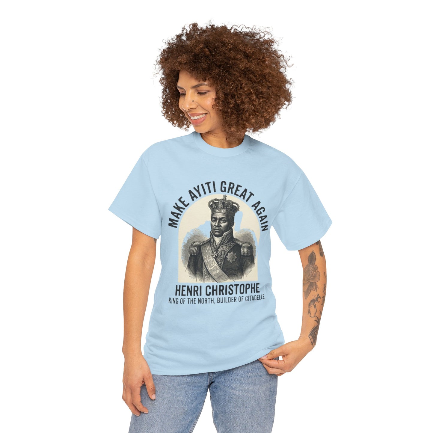 Henri Christophe portrait Make Ayiti Great Again T-Shirt | Haitian history tee