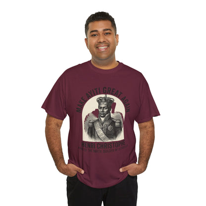 Henri Christophe portrait Make Ayiti Great Again T-Shirt | Haitian history tee