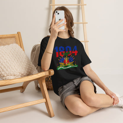 1804 Haitian Coat of Arms Tee | Neg Lakay Portrait Tee, Haitian Heritage Shirt