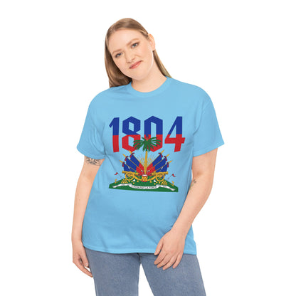 1804 Haitian Coat of Arms Tee | Neg Lakay Portrait Tee, Haitian Heritage Shirt