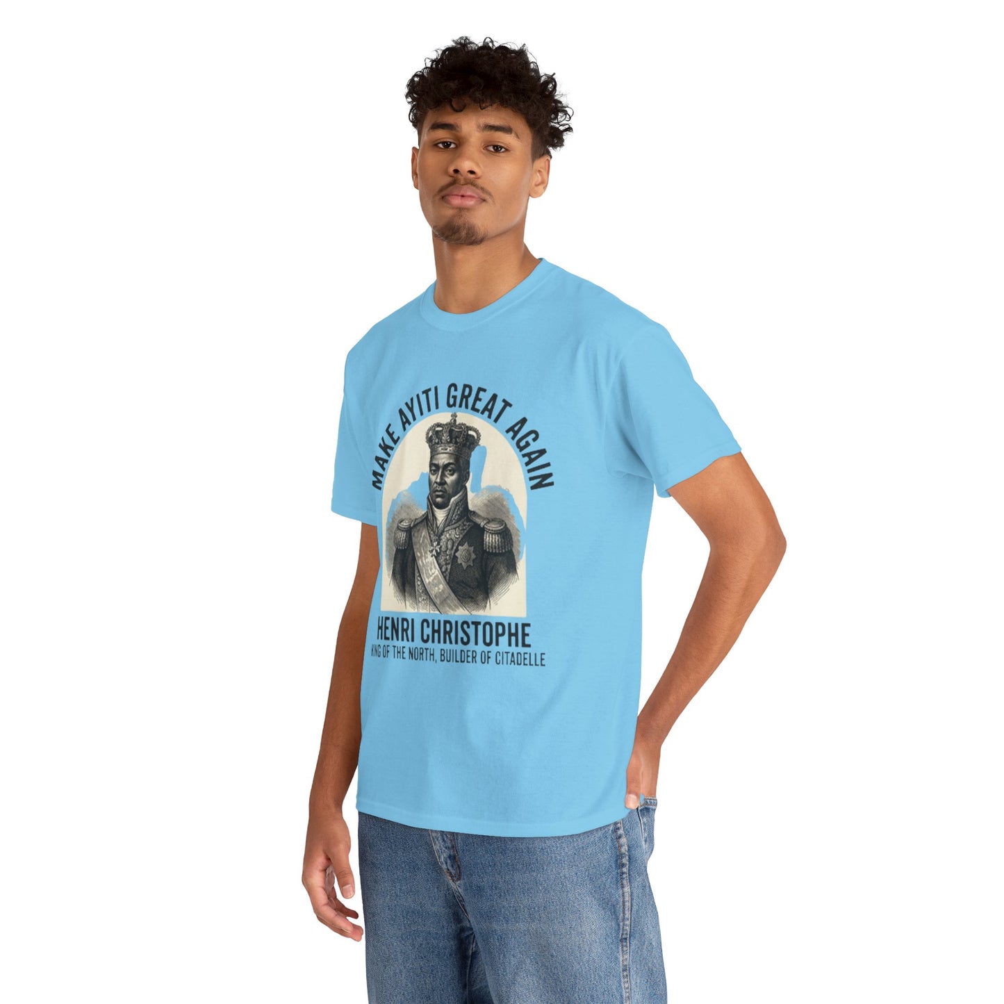 Henri Christophe portrait Make Ayiti Great Again T-Shirt | Haitian history tee