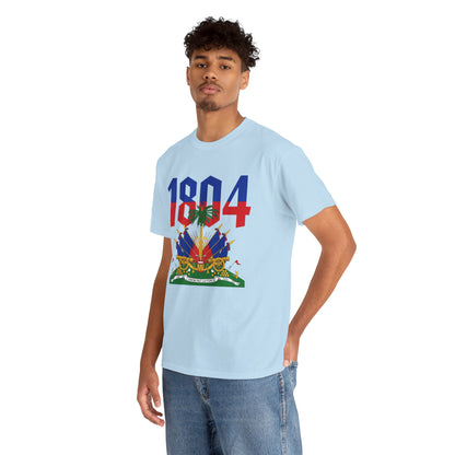 1804 Haitian Coat of Arms Tee | Neg Lakay Portrait Tee, Haitian Heritage Shirt