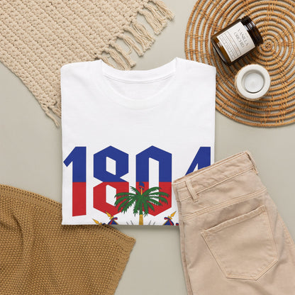 1804 Haitian Coat of Arms Tee | Neg Lakay Portrait Tee, Haitian Heritage Shirt