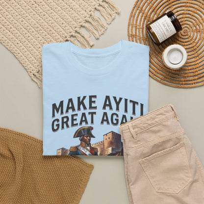 Make Ayiti Great Again T-Shirt | Toussaint Louverture Horse Illustration