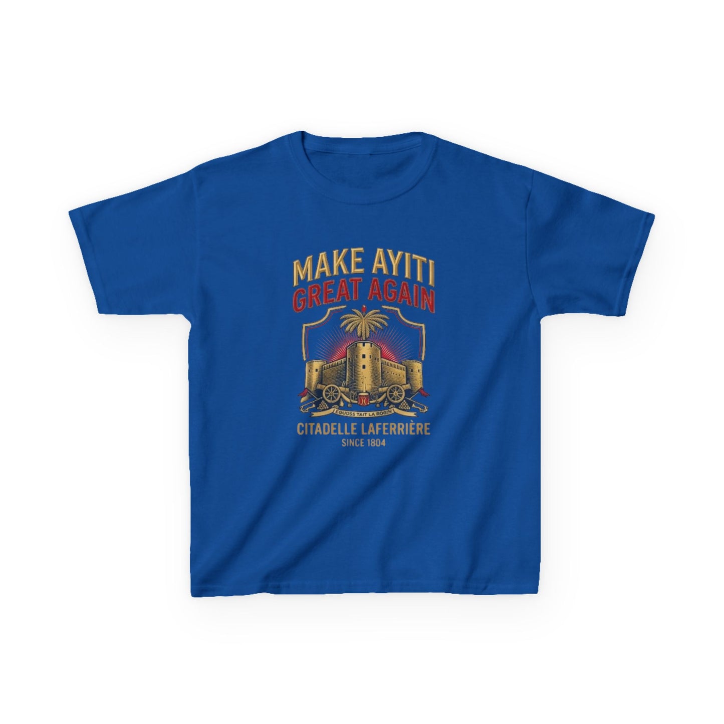 Make Ayiti Great Again kids T-Shirt | Citadelle Laferrière illustration