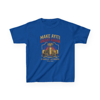 Make Ayiti Great Again kids T-Shirt | Citadelle Laferrière illustration