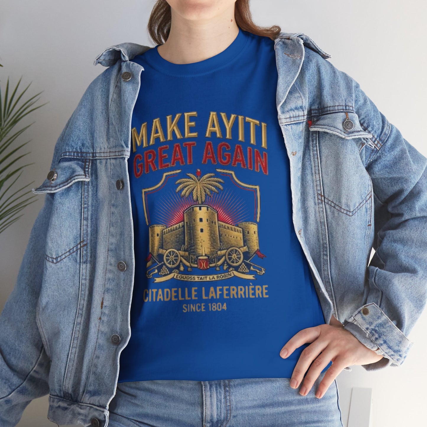 Make Ayiti Great Again T-Shirt | Citadelle Laferrière Haiti design